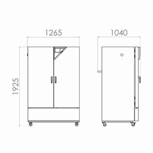 Binder Series KBF - Constant climate chambers with large temperature / humidity range KBF 720 240V 9020-0325