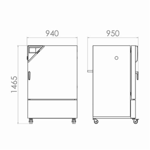 Binder Series KMF - Constant climate chambers with expanded temperature / humidity range KMF 240 240V  9020-0344