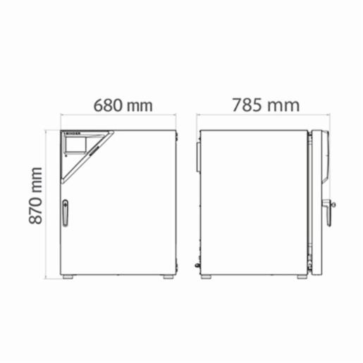 Binder Tủ ấm CO2 CB170-230V 9640-0009