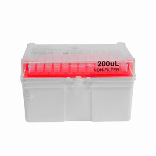 LABPRO QuickFit Pipette Tip 200uL, Non-Filter, Clear, Racked, Sterile, 4,800pcs/carton LPCP0064