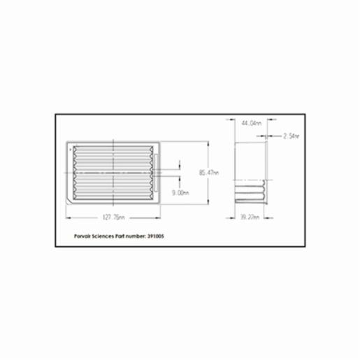 Porvair Sciences 256 ml  Reservoir plate: 8 rows V bottom 391005